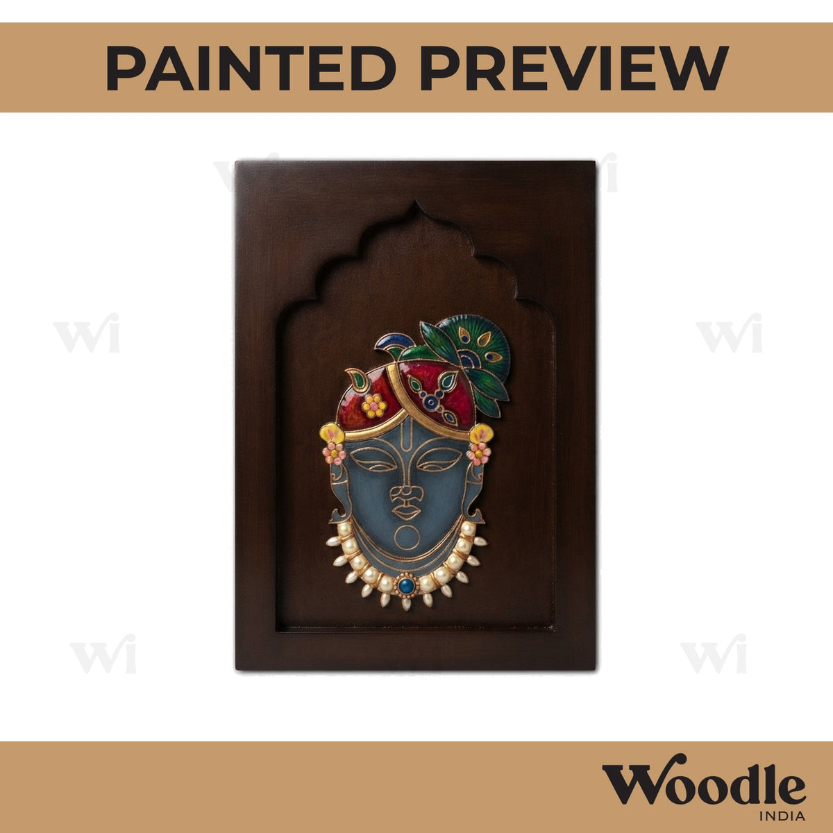 Shrinath Ji Jharokha Pre Marked MDF Design 2