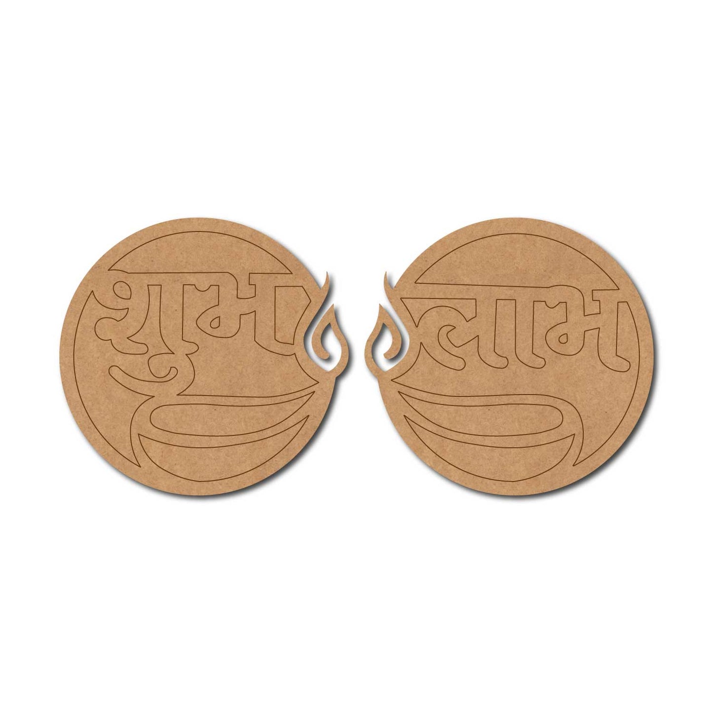 Shubh Labh Diya Base MDF Design 1