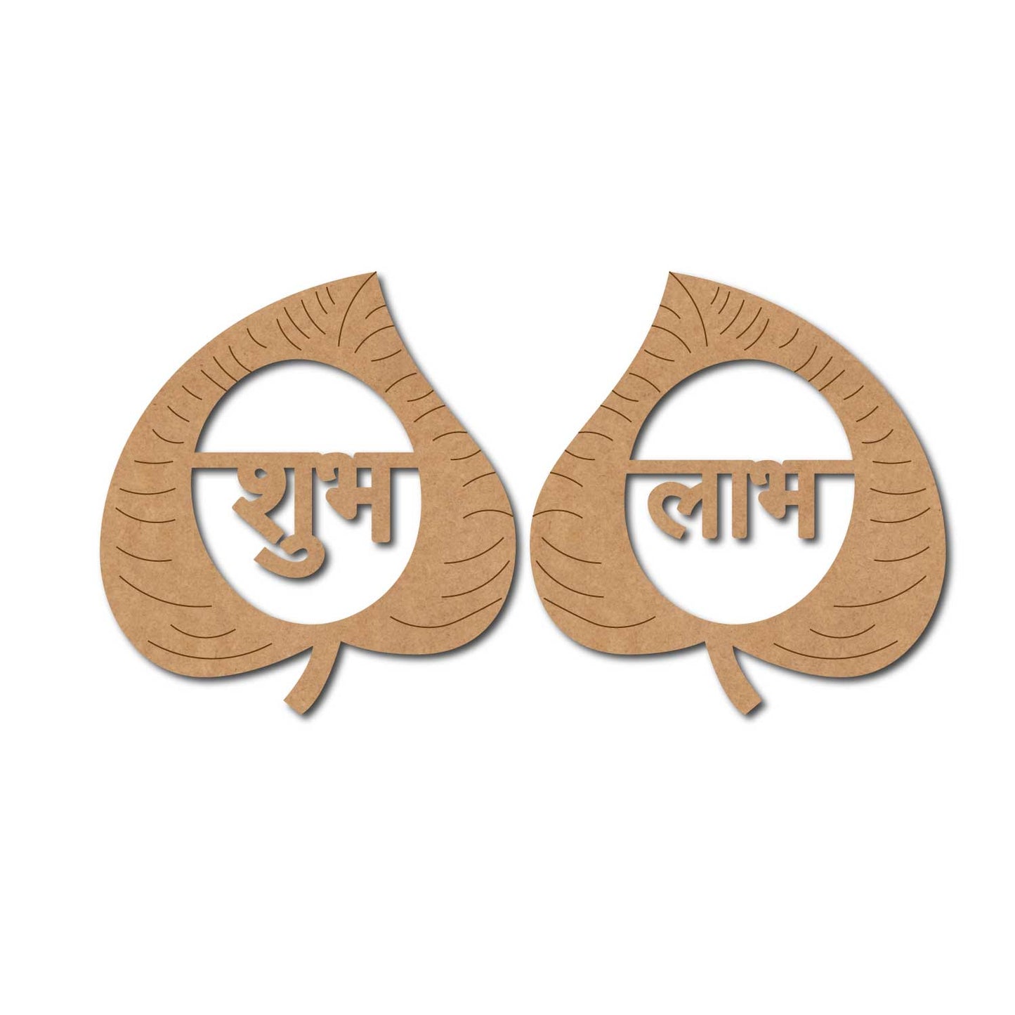 Shubh Labh Leaf Pre Marked MDF Design 1