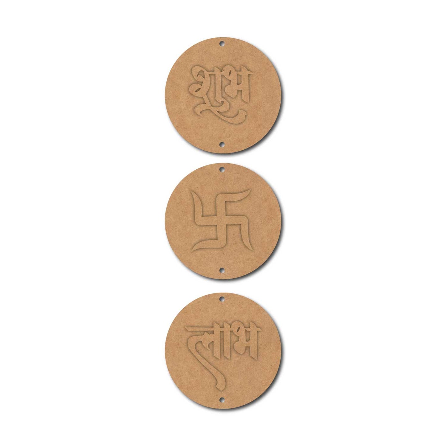 Shubh Labh Swastik Hanging MDF Design 1