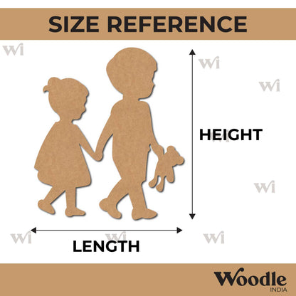 Siblings Cutout MDF Design 1