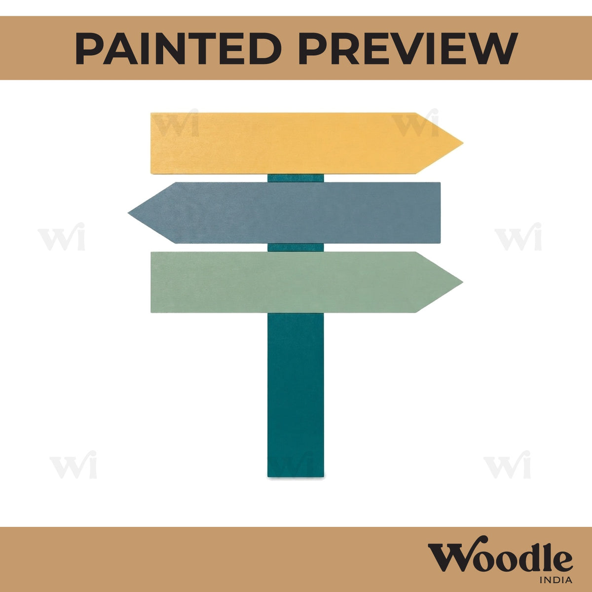 Signboard Pre Marked MDF Design 1