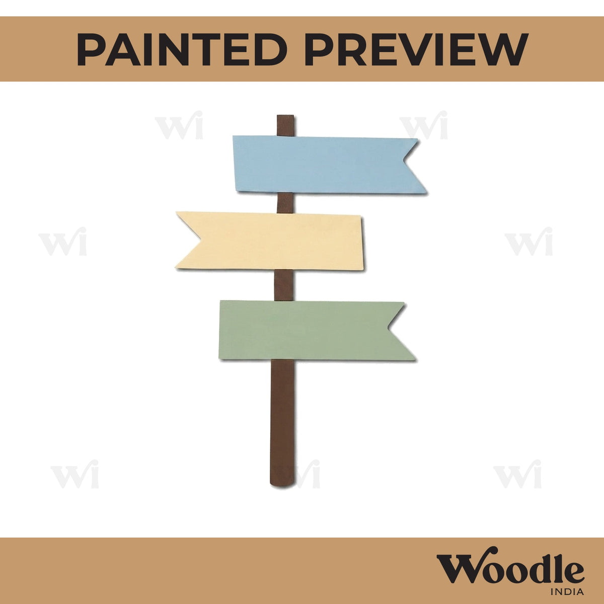Signboard Pre Marked MDF Design 2