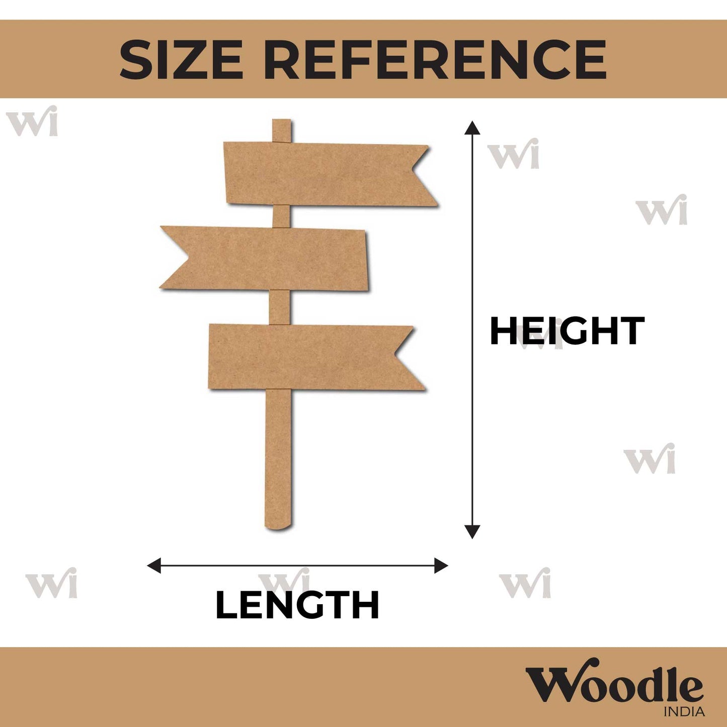 Signboard Pre Marked MDF Design 2
