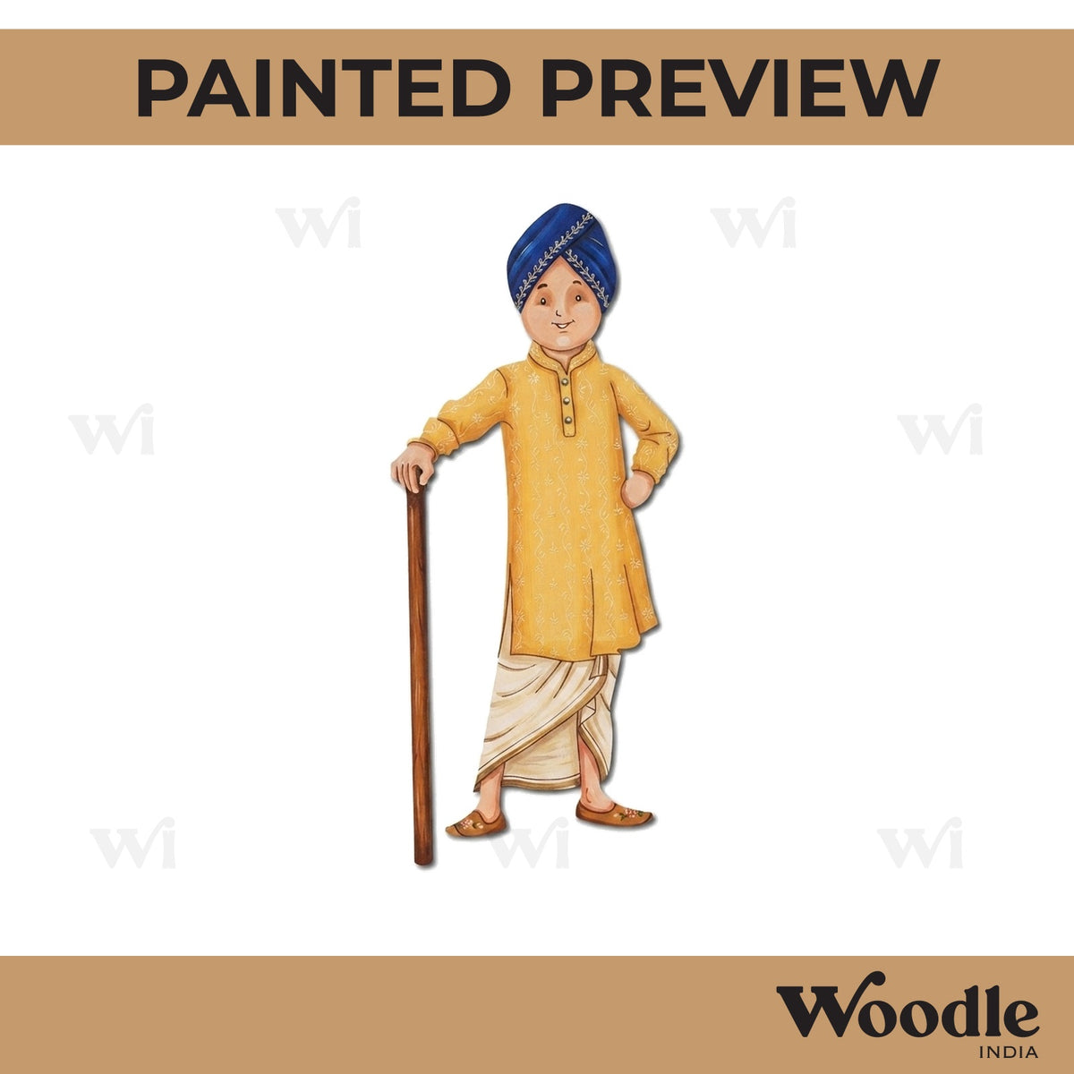 Sikh Boy Pre Marked MDF Design 2