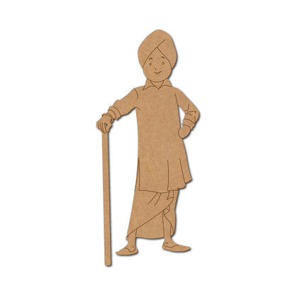Sikh Boy Pre Marked MDF Design 2