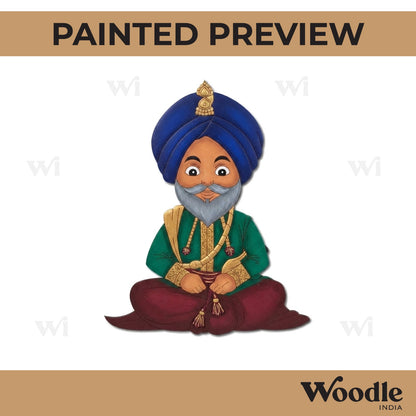 Sikh Guru Pre Marked MDF Design 1
