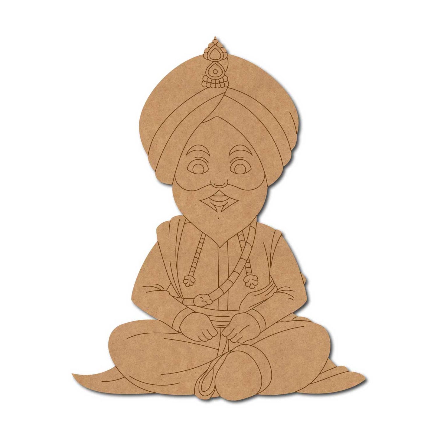 Sikh Guru Pre Marked MDF Design 1