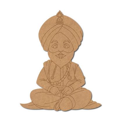 Sikh Guru Pre Marked MDF Design 1