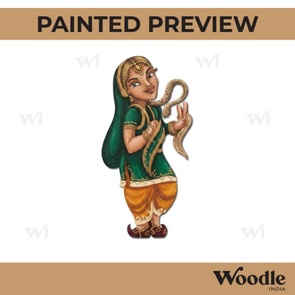 Sikh Woman Pre Marked MDF Design 1