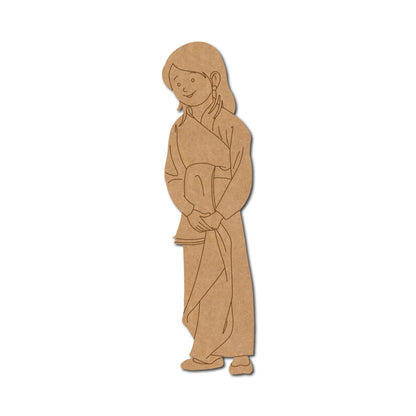 Sikkim Woman Pre Marked MDF Design 1