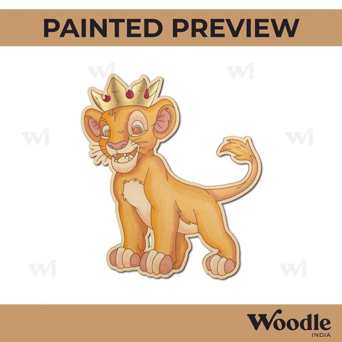 Simba The Lion King Pre Marked MDF Design 1