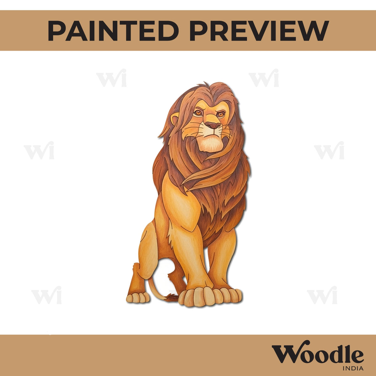Simba The Lion King Pre Marked MDF Design 2
