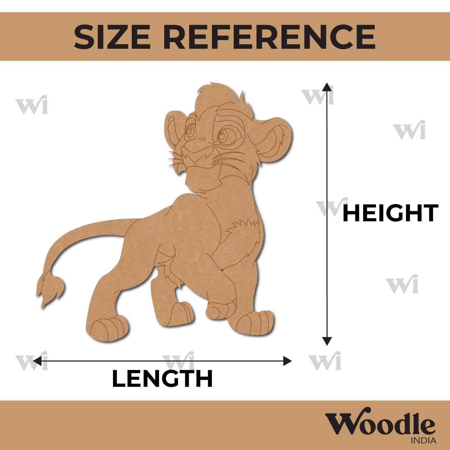 Simba The Lion King Pre Marked MDF Design 3