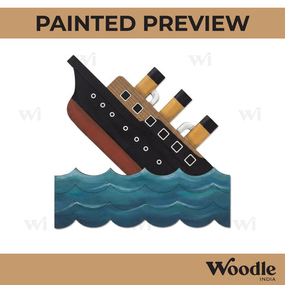 Sinking Ship Pre Marked MDF Design 1