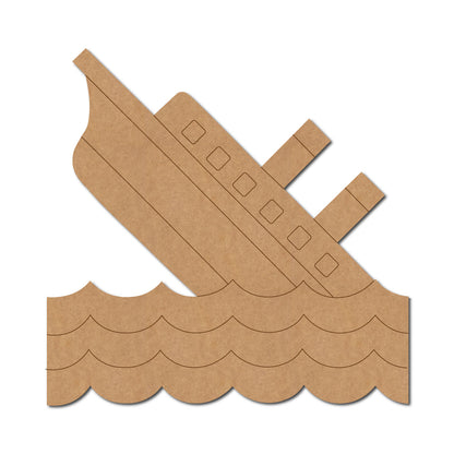 Sinking Ship Pre Marked MDF Design 1