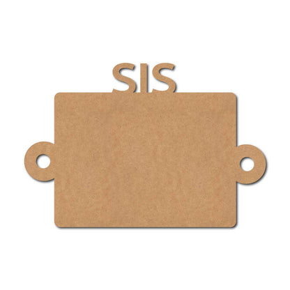Sis Rakhi Cutout MDF Design 1