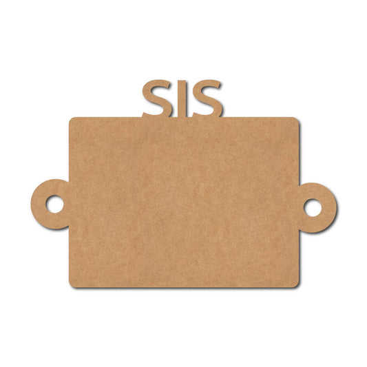 Sis Rakhi Cutout MDF Design 1