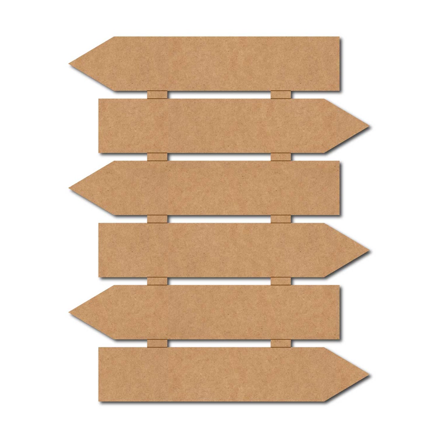 Six Arrow Plank Nameplate MDF Design 1