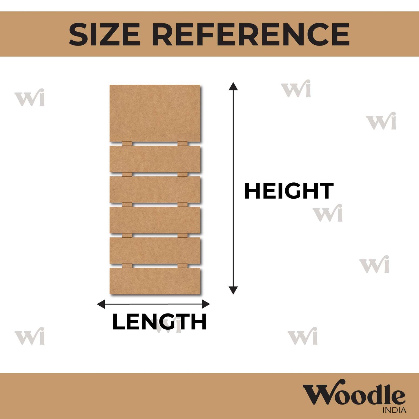 Six Plank Nameplate MDF Design 3