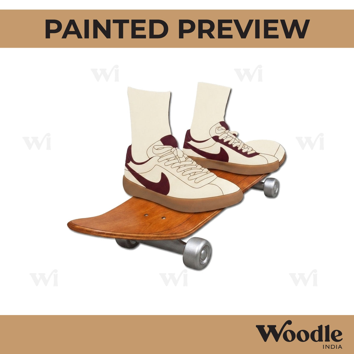 Skateboarder Pre Marked MDF Design 1