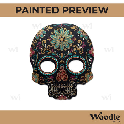 Skeleton Skull Pre Marked MDF Design 1