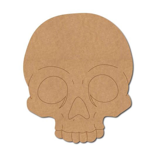 Skeleton Skull Pre Marked MDF Design 1