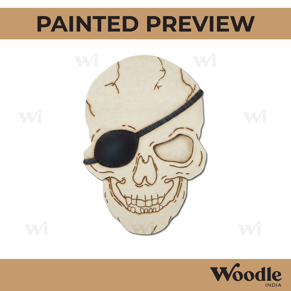Skull Pre Marked MDF Design 1