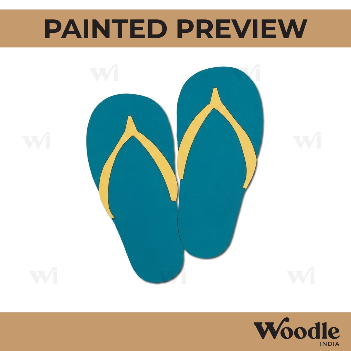 Slippers Pre Marked MDF Design 1