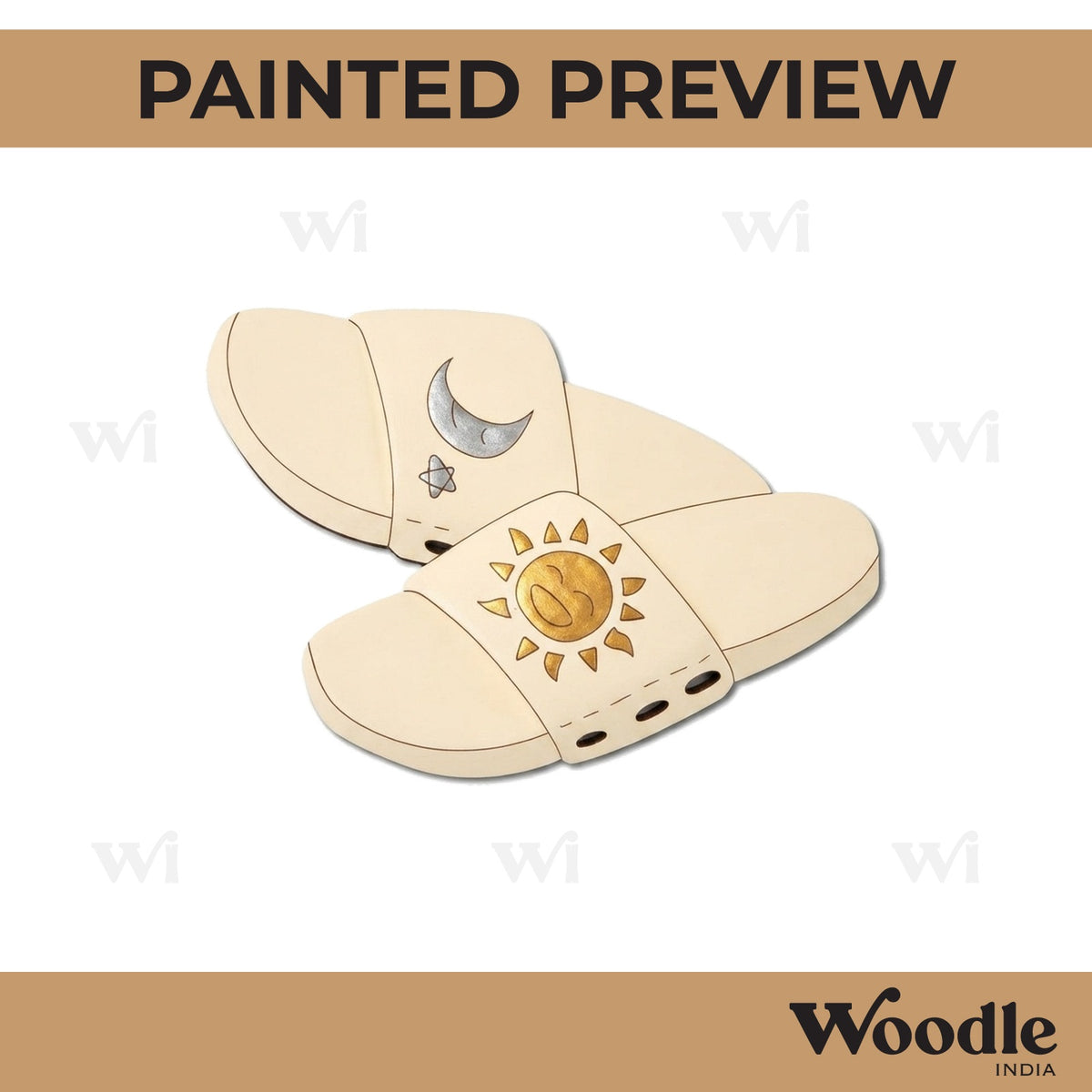 Slippers Pre Marked MDF Design 2