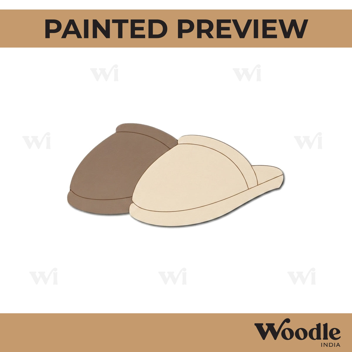 Slippers Pre Marked MDF Design 3