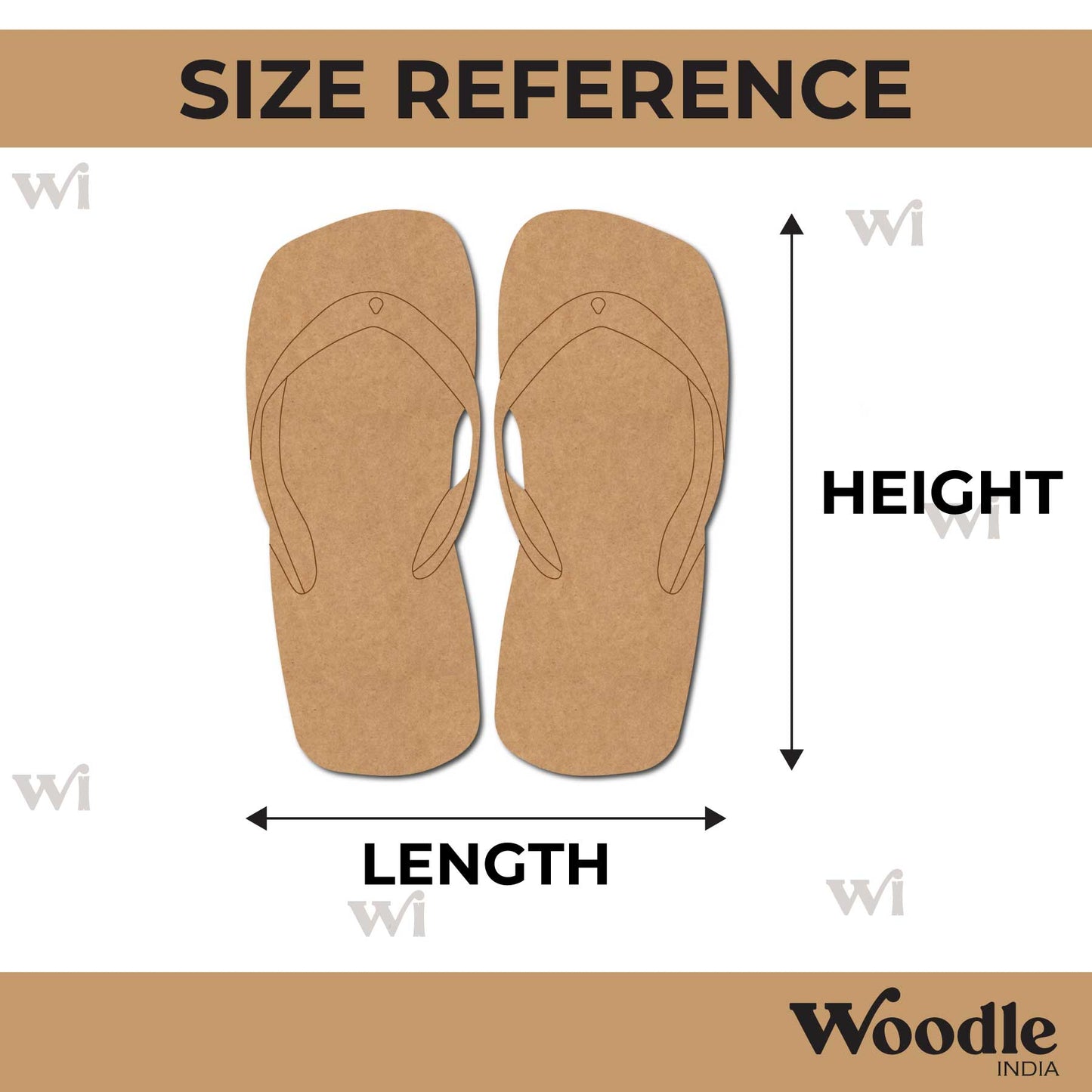 Slippers Pre Marked MDF Design 5