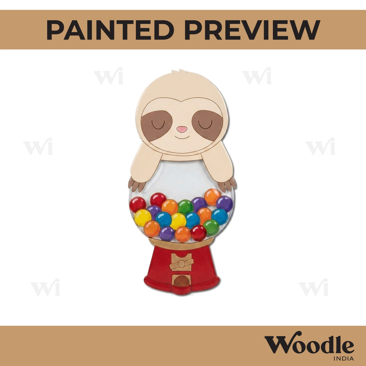 Sloth Pre Marked MDF Design 10