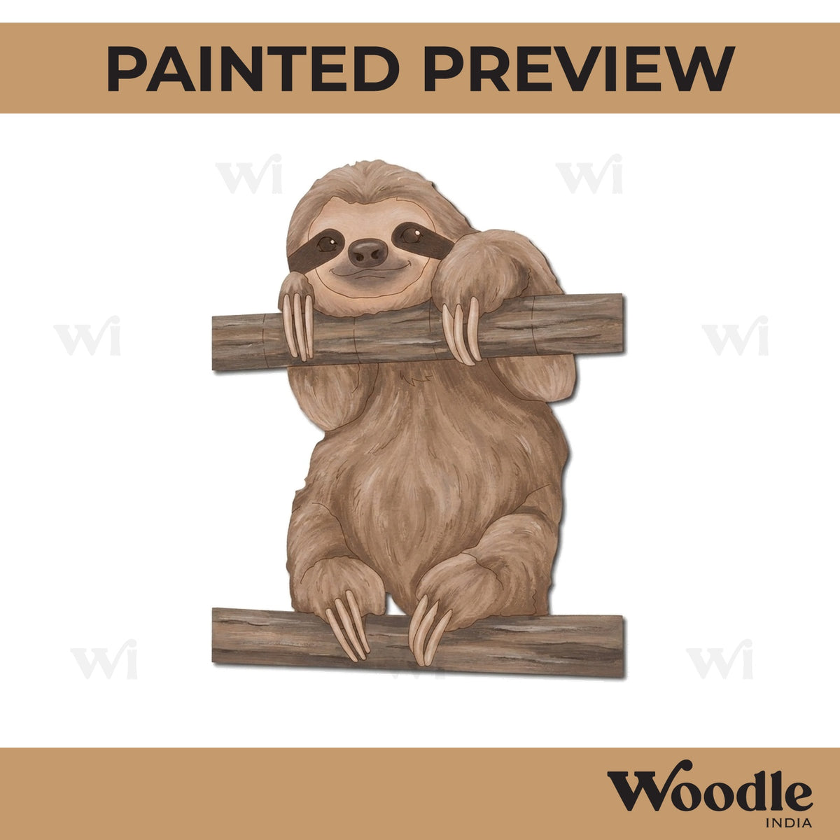 Sloth Pre Marked MDF Design 11
