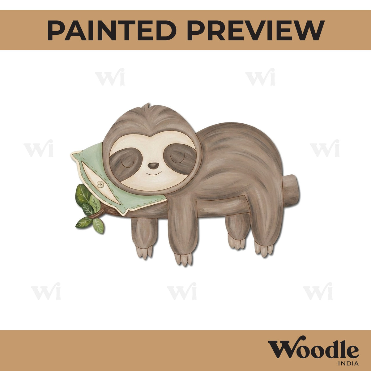Sloth Pre Marked MDF Design 3