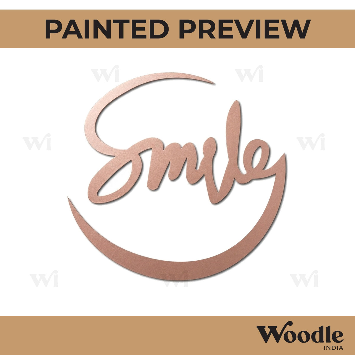 Smile Cutout MDF Design 1
