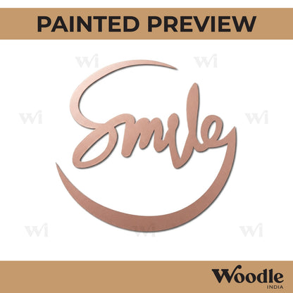 Smile Cutout MDF Design 1