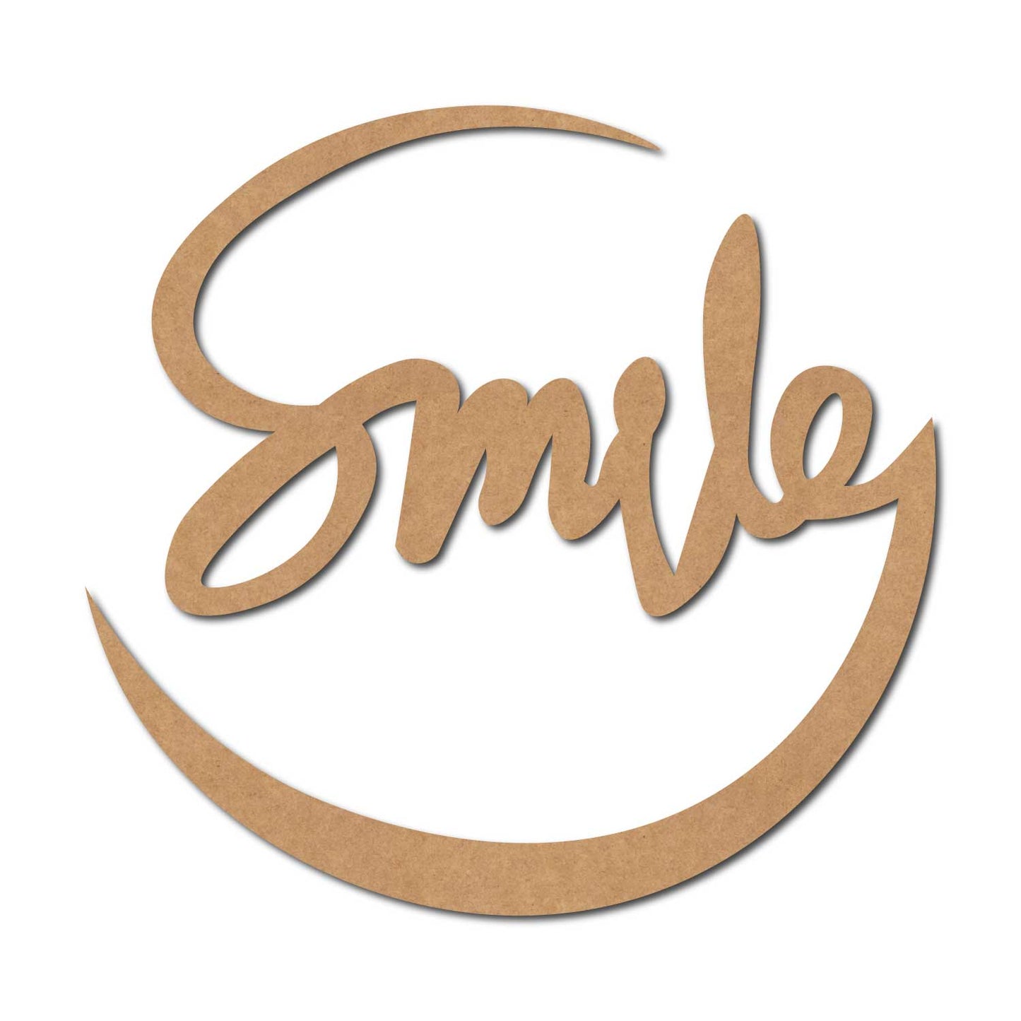Smile Cutout MDF Design 1