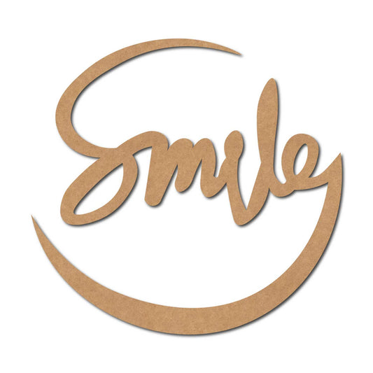 Smile Cutout MDF Design 1