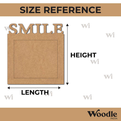 Smile Rectangular Frame MDF Design 1
