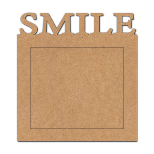 Smile Rectangular Frame MDF Design 1