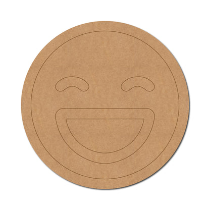 Smiling Face Emoji Pre Marked MDF Design 2