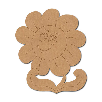 Smiling Flower Pre Marked MDF Design 1
