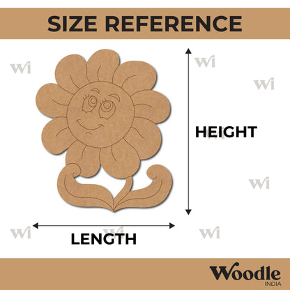 Smiling Flower Pre Marked MDF Design 1