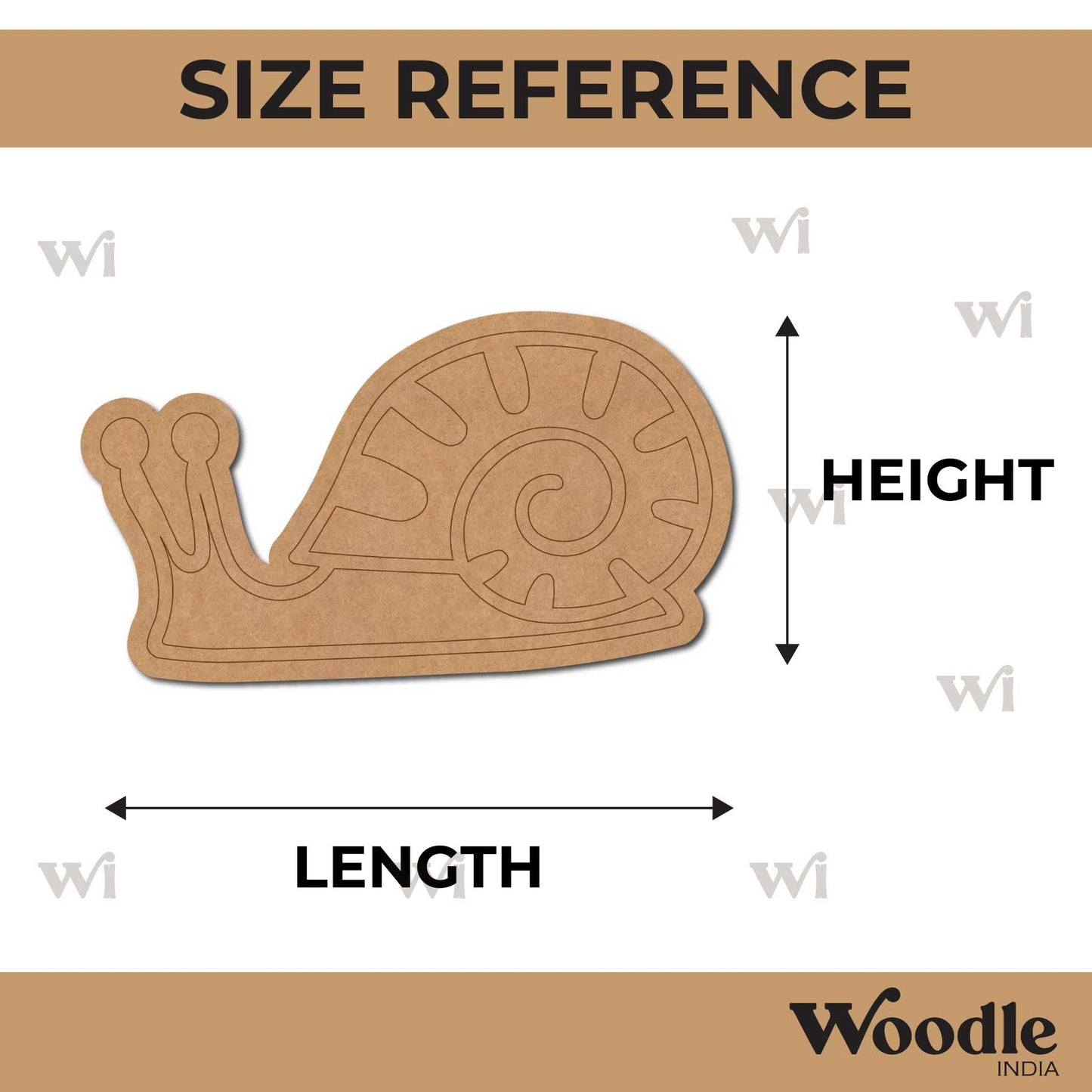 Snail Pre Marked MDF Design 1