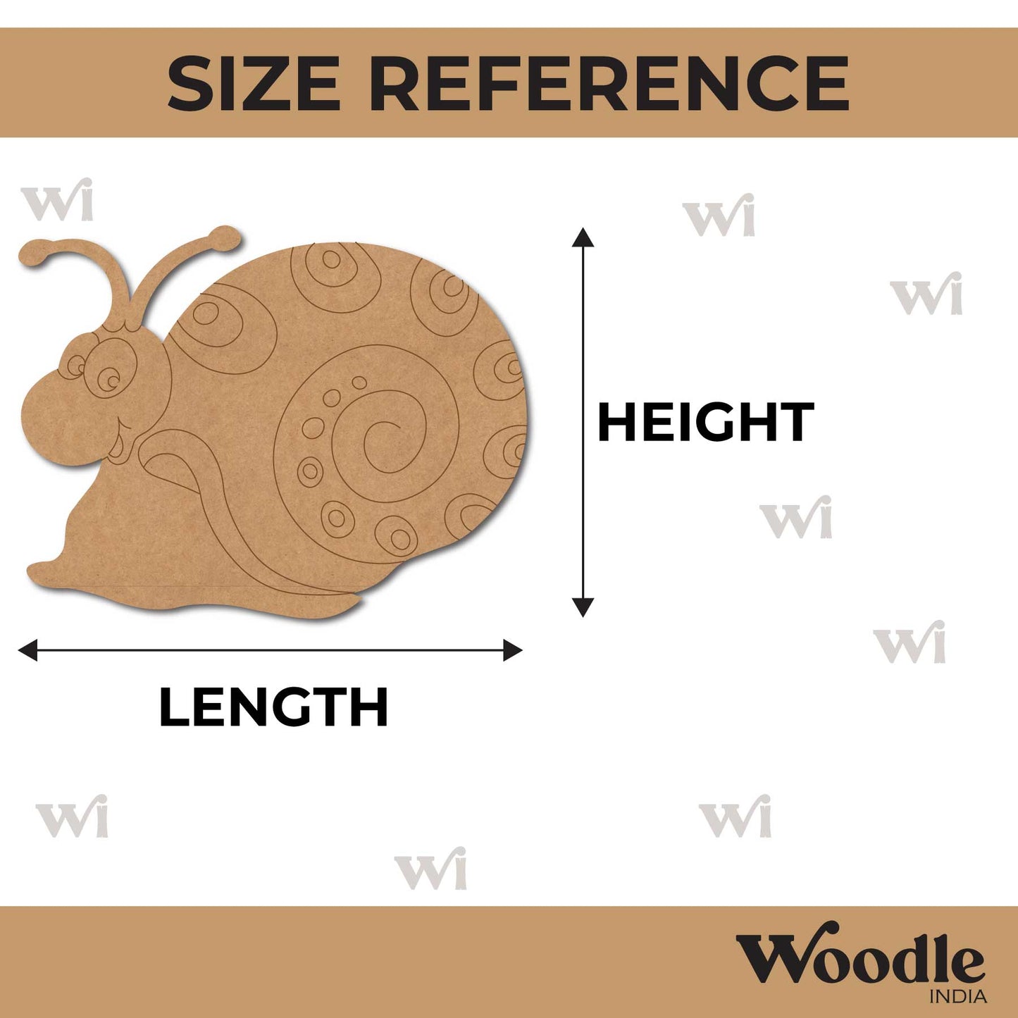 Snail Pre Marked MDF Design 2