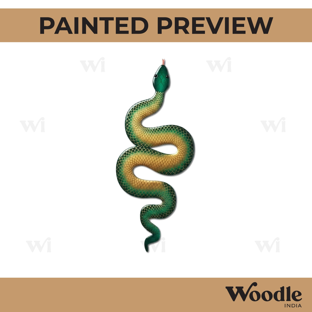 Snake Cutout MDF Design 1