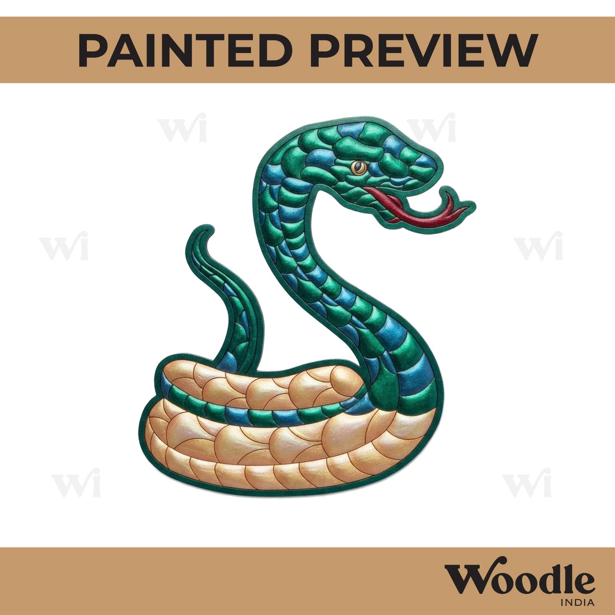 Snake Pre Marked MDF Design 3