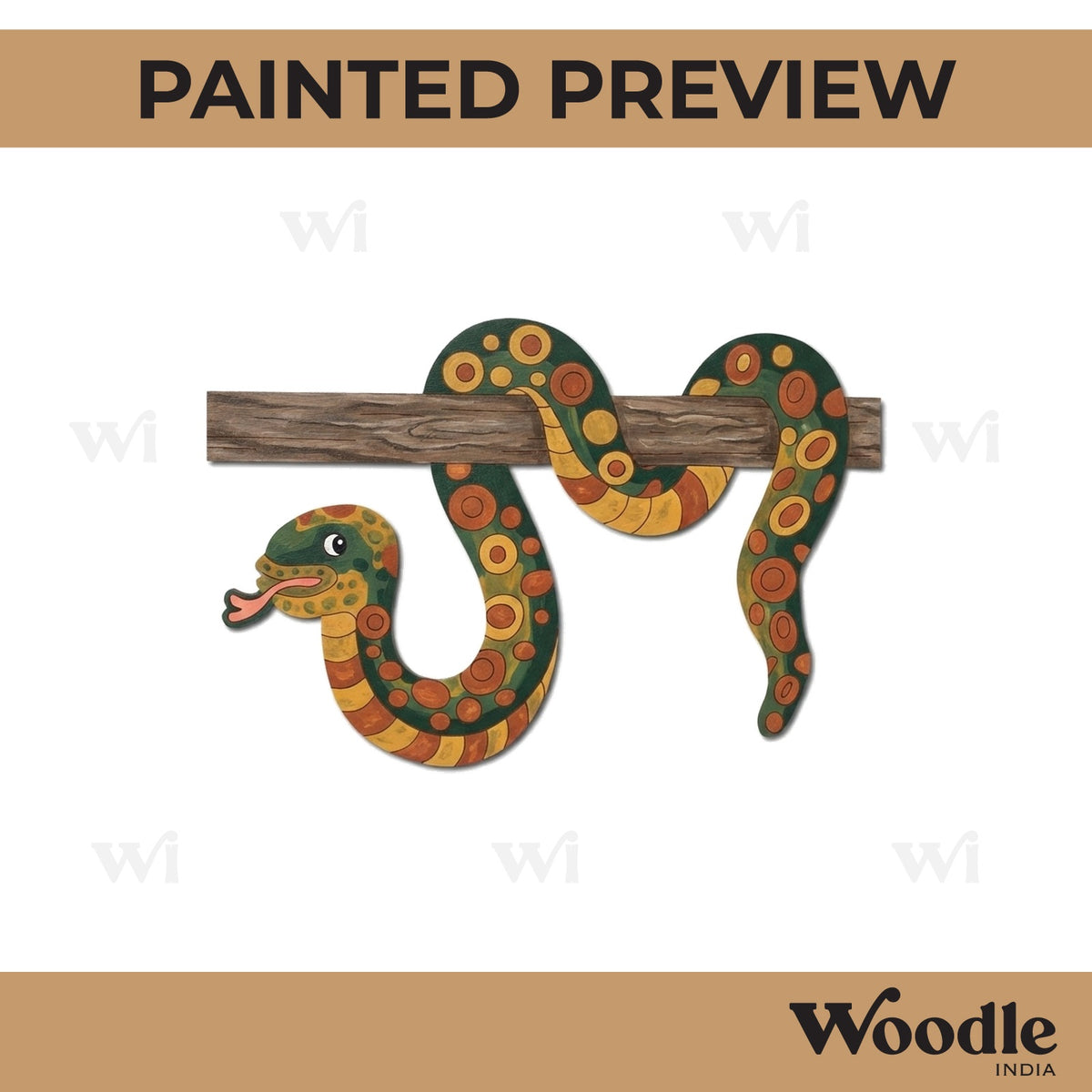 Snake Pre Marked MDF Design 5