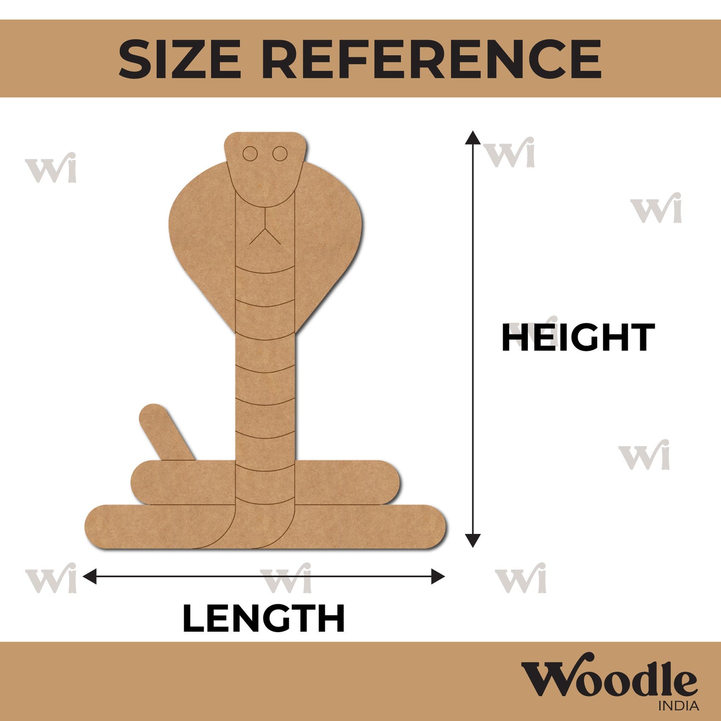 Snake Pre Marked MDF Design 7